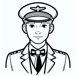 Stilvoller Pilot – #Pilot #Flugzeug #Ausmalen #Himmel #Kapitän