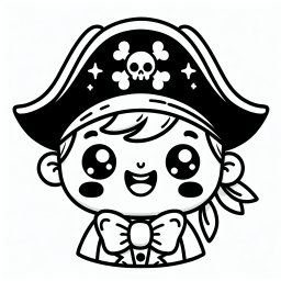 Fröhlicher Seemann - #Piraten #Abenteuer #Ausmalen #Fantasie #Spaß