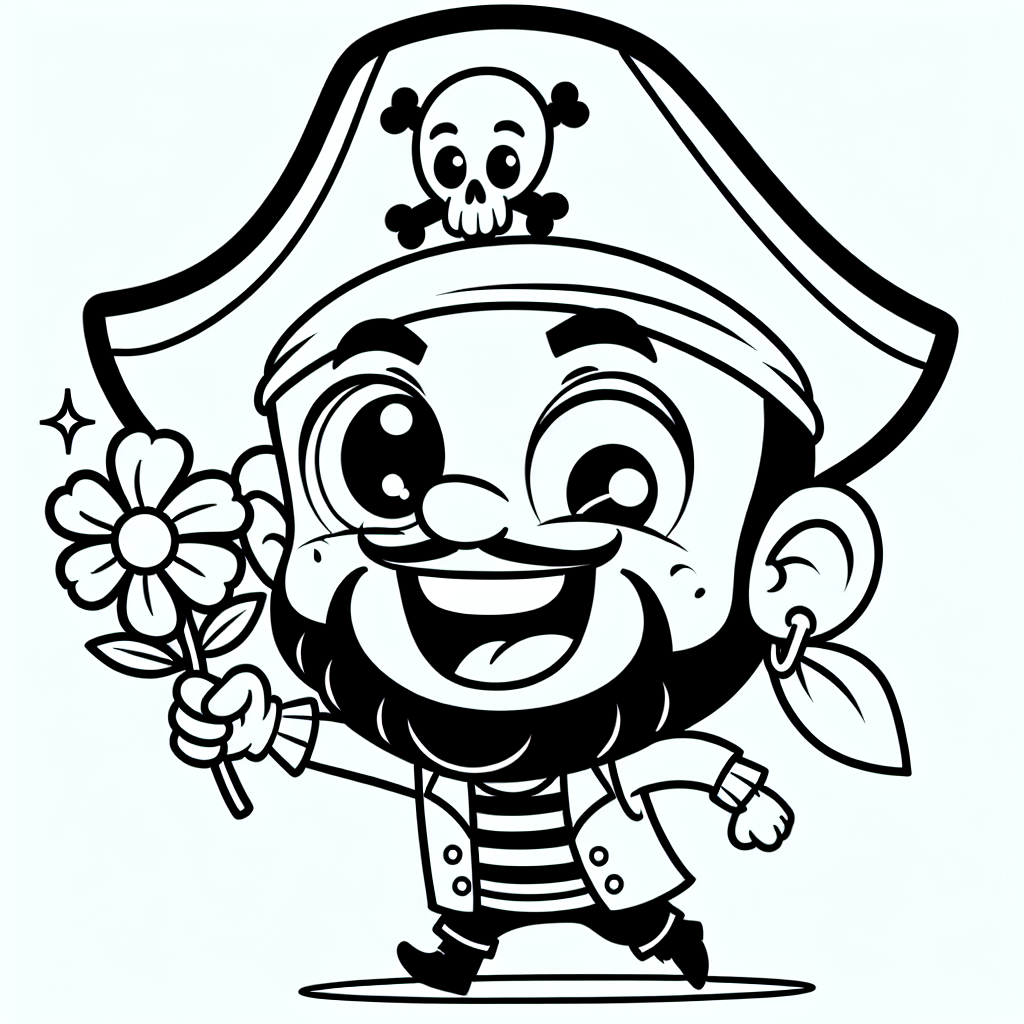 Fröhlicher Freibeuter - #Piraten #Abenteuer #Ausmalspaß #Fantasiereise #Kreativität