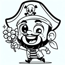 Fröhlicher Freibeuter - #Piraten #Abenteuer #Ausmalspaß #Fantasiereise #Kreativität