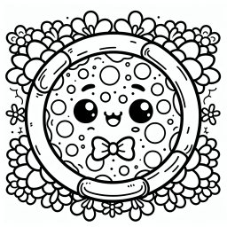 Fröhliches Pizzaparty – Tags: Pizza, Ausmalen, Kinderkunst, Fantasie, Spaß