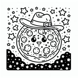 Neugieriges Pizzahut – #Pizza #Ausmalbild #Kreativität #Kinderkunst #CartoonStyle