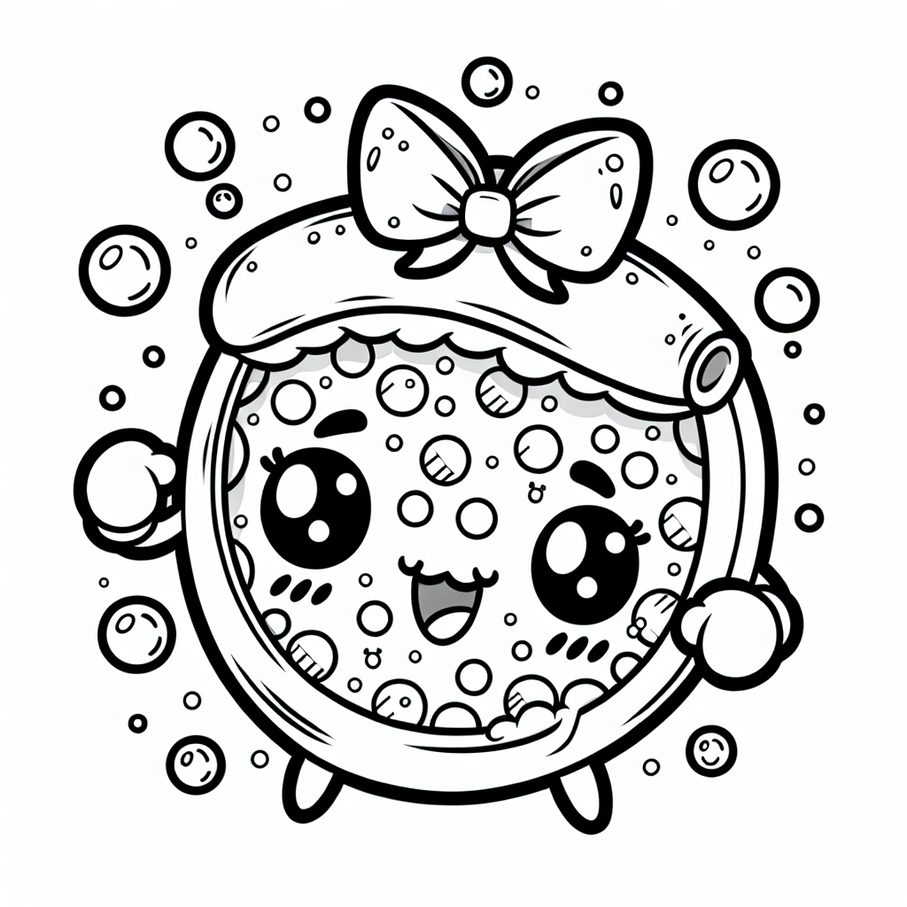 verträumte Pizzablase - #PizzaMagie #FantasieAusmalen #BunteBlasen #LustigePizza #KreativesAusmalen