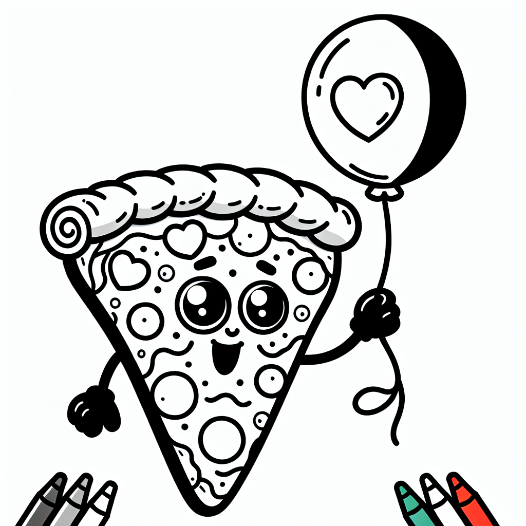 Willkommen zu einem köstlich-kreativen Abenteuer mit unserem lustigen Ausmalbild! Hier triffst du auf eine besonders aufgeregte Pizza, die nicht nur vor Käse und Belag strotzt, sondern auch viel Freude ausstrahlt. Diese fröhliche Pizza hat einen besonderen Freund bei sich - einen Herzballon, der mit vielen kleinen Herzen verziert ist. Stell dir vor, welche Farben du verwenden könntest, um die Pizza und den Ballon zum Leben zu erwecken!
Die dicke schwarze Umrandung hilft dabei, jedes noch so kleine Detail perfekt auszumalen. Magst du es lieber klassisch mit Tomatenrot und Käsegelb oder möchtest du der Pizza einen ganz neuen, farbenfrohen Look verleihen? Deiner Fantasie sind keine Grenzen gesetzt!
Rätselzeit: Was hat vier Buchstaben, ist heißbegehrt und kann nie genug Liebe bekommen? Tipp: Es ist genau das, was du gerade ausmalst! Ja, es ist die Pizza!
Viel Spaß beim Ausmalen und Verwenden deiner Lieblingsfarben! Vergiss nicht, auch den Herzballon in deinen Lieblingsfarben zu gestalten und ihm vielleicht einen besonderen Platz in deinem Zimmer zu geben, wenn du fertig bist.