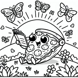 Lesende Pizza - Zauberhafte Pizza-Abenteuer, Lesefreude am Morgen, Vögel als Freunde