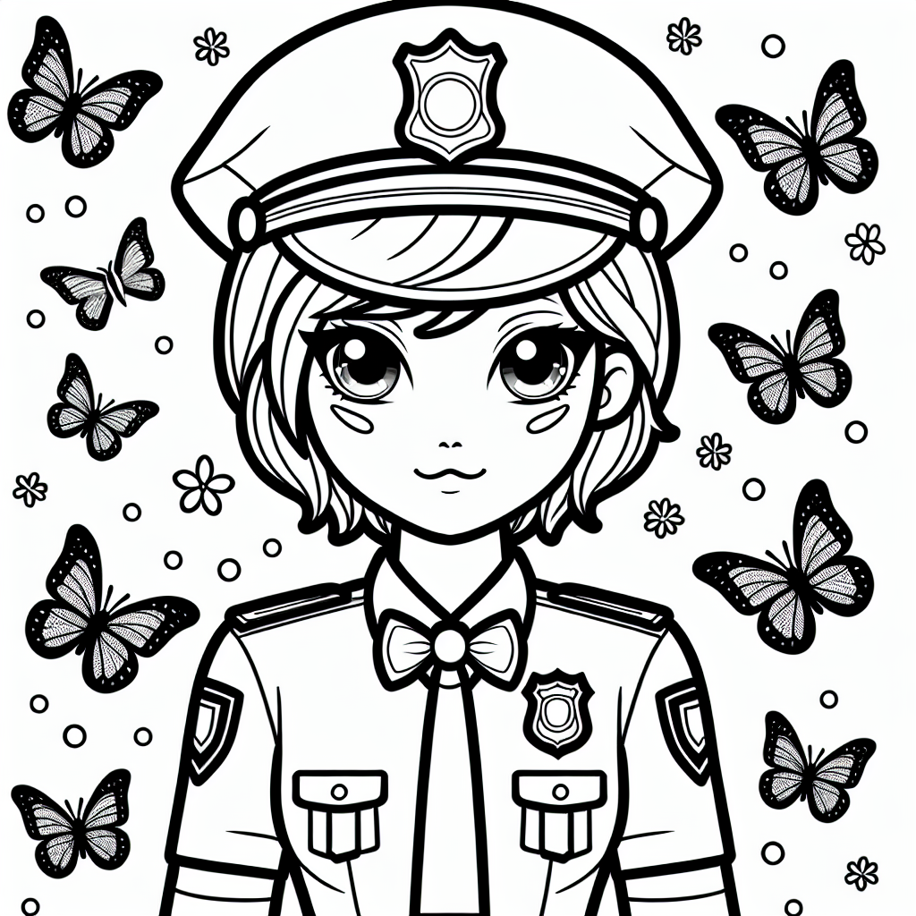 Hallo liebe Nachwuchs-Künstler!
Heute haben wir eine ganz besondere Zeichnung für euch: Eine lustige Polizistin, die einen Schmetterlings-Fliegenbogen trägt! Das klingt verrückt, oder? Unsere Polizistin liebt es, Farbe in ihren Alltag zu bringen und ist bereit, dir ihr kleines Geheimnis zu verraten.
Stell dir vor, sie hat diesen besonderen Fliegenbogen von einem geheimen Freund, einem Zauberschmetterling, geschenkt bekommen. Immer wenn sie diesen Fliegenbogen trägt, passieren überall um sie herum magische Dinge. Blumen fangen an zu tanzen, Wolken formen sich zu lustigen Tieren, und die Sonne strahlt noch heller als sonst!
Deine Aufgabe ist es, diese mutige Polizistin zum Leben zu erwecken. Nimm deine buntesten Stifte und überlege, welche Farben zu ihrem Schmetterlings-Fliegenbogen passen würden. Vielleicht ein strahlendes Gelb oder ein zauberhaftes Lila? Lass deiner Fantasie freien Lauf!
Und denk daran, während du sie ausmalst, kreierst du nicht nur ein Bild, sondern erzählst auch die Geschichte einer Polizistin, die dank ihres geheimnisvollen Fliegenbogens Magie in die Welt bringt.
Viel Spaß beim Ausmalen!