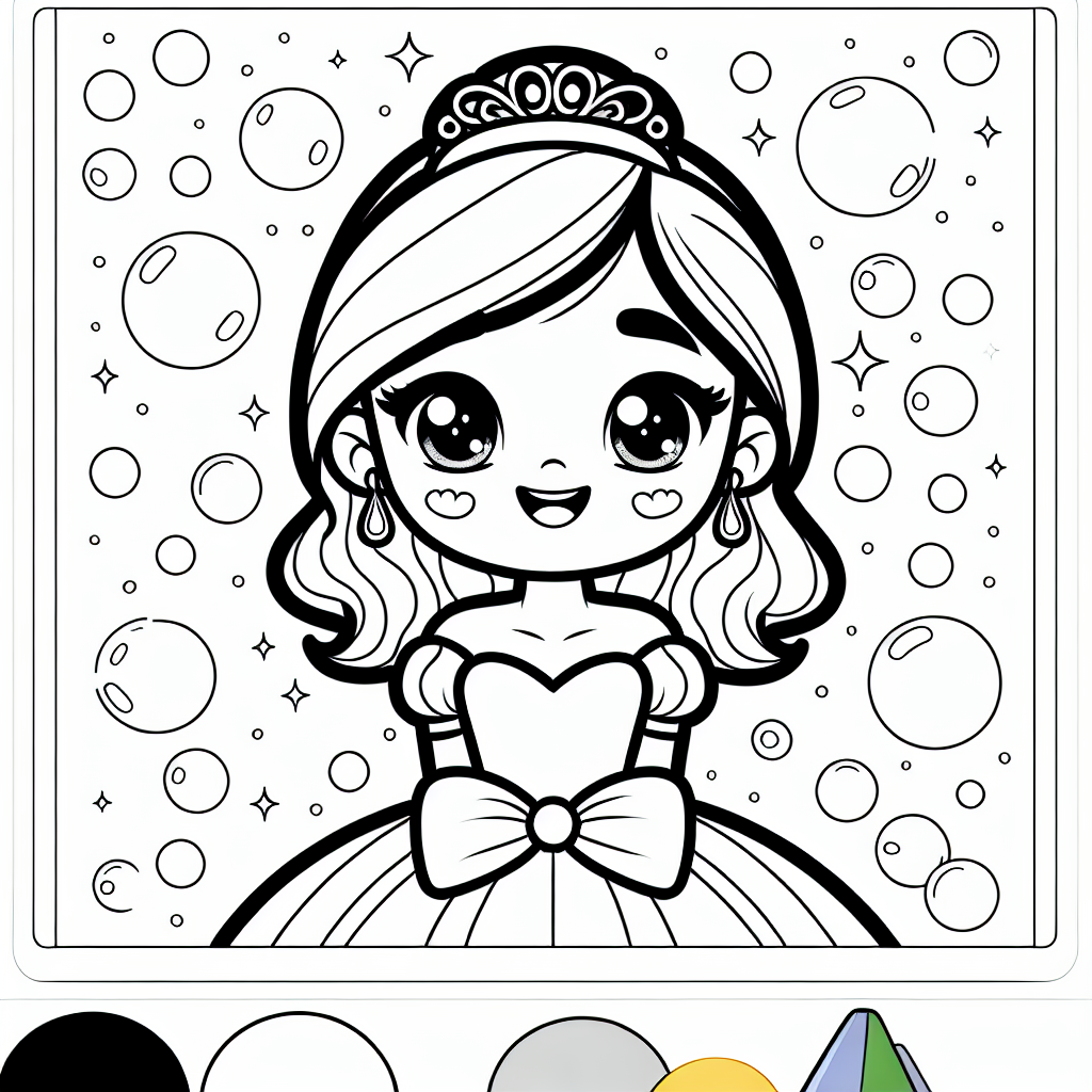 Fröhchenblasenzauber - Prinzessin, Buntstifte, Zauber, Freundschaft, Ballkleid