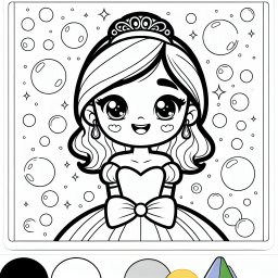 Fröhchenblasenzauber - Prinzessin, Buntstifte, Zauber, Freundschaft, Ballkleid