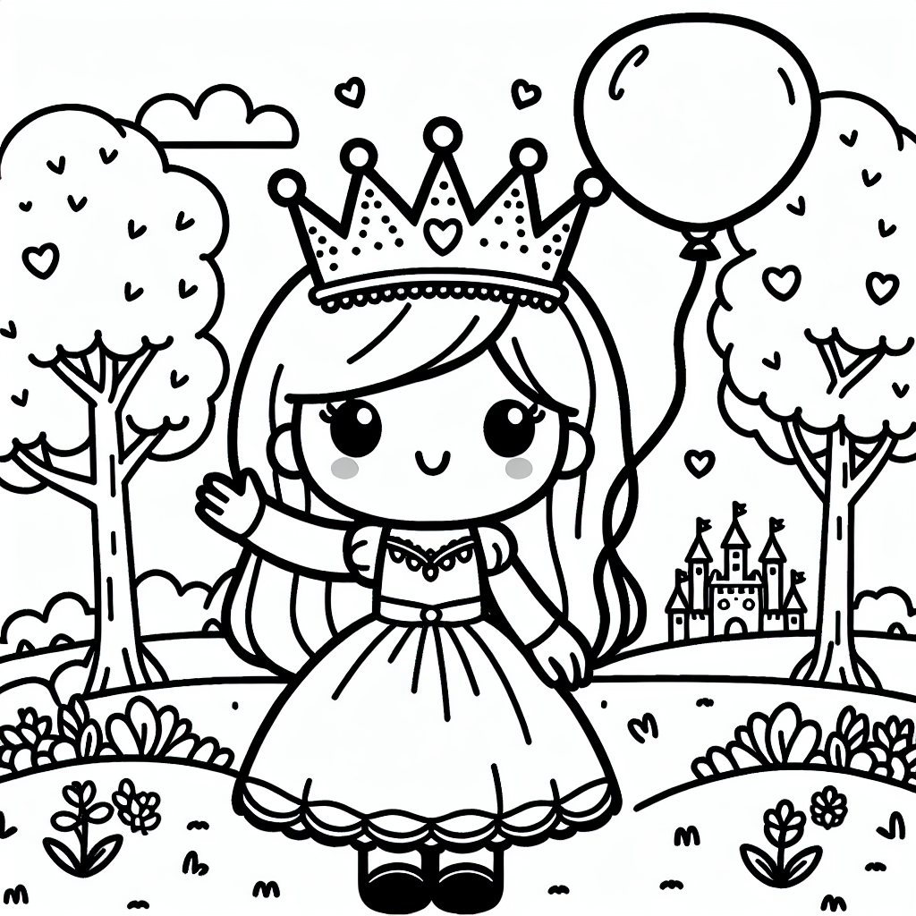 Freches Diadem - Prinzessin, Herbstmorgen, Parkszene