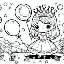 Fröhliches Diadem - Herbstwiese, Prinzessin, Ballonspaß