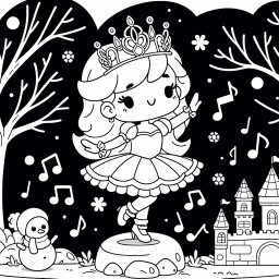 Tanzendes Diadem - Parkzauber, Wintermärchen, Prinzessinnengeschichte, Abenddämmerungstanz