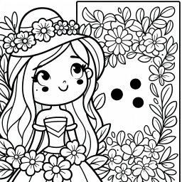 Fröhlicher Huttraum – Tags: Prinzessin, Ballkleid, Magie, Krone, Blumen.