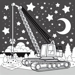 Tanzender Raupenkran - Raupenkran, Sommerabend, Spielplatzszene, TanzendermitSchleife, GeheimnisvollesBlatt