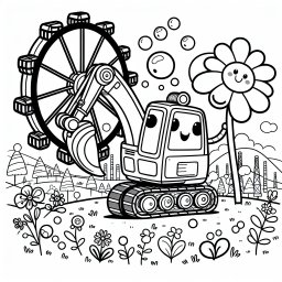 Tanzender Schaufelradbagger - Schaufelradbagger-Tanz, Winterwiese-Geheimnis, Vögel-Melodien-Zauber