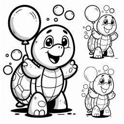 Fröhlicher Blasenfreund - #Schildkröte #Abenteuer #Luftballon #Seifenblasen #Freundschaft