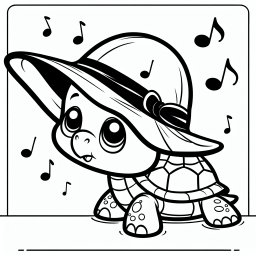 Neugiernoten - Tags: Schildkröte, Musik, Ausmalen, Meer, Kreativität
