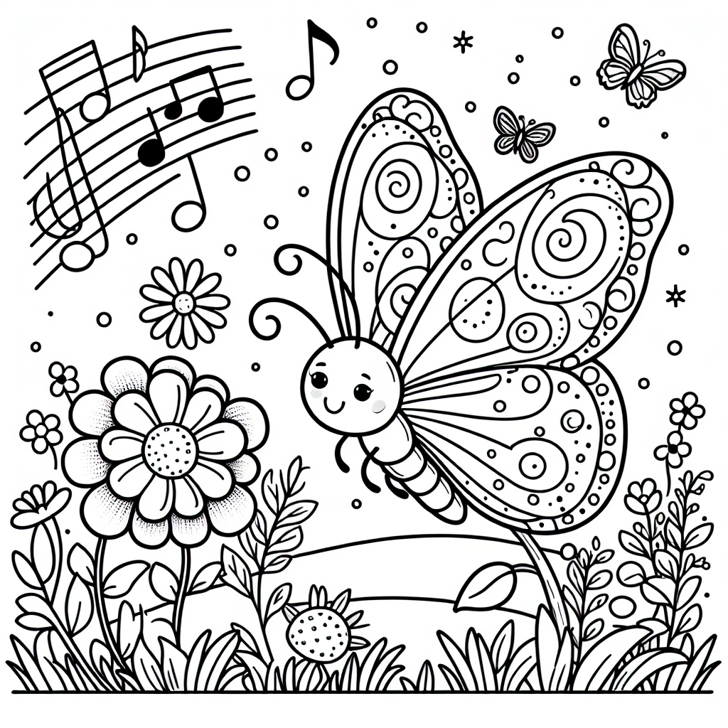 Freundlicher Schmetterling - Schmetterling, Winterwiese, Abenddämmerung, Ausmalideen