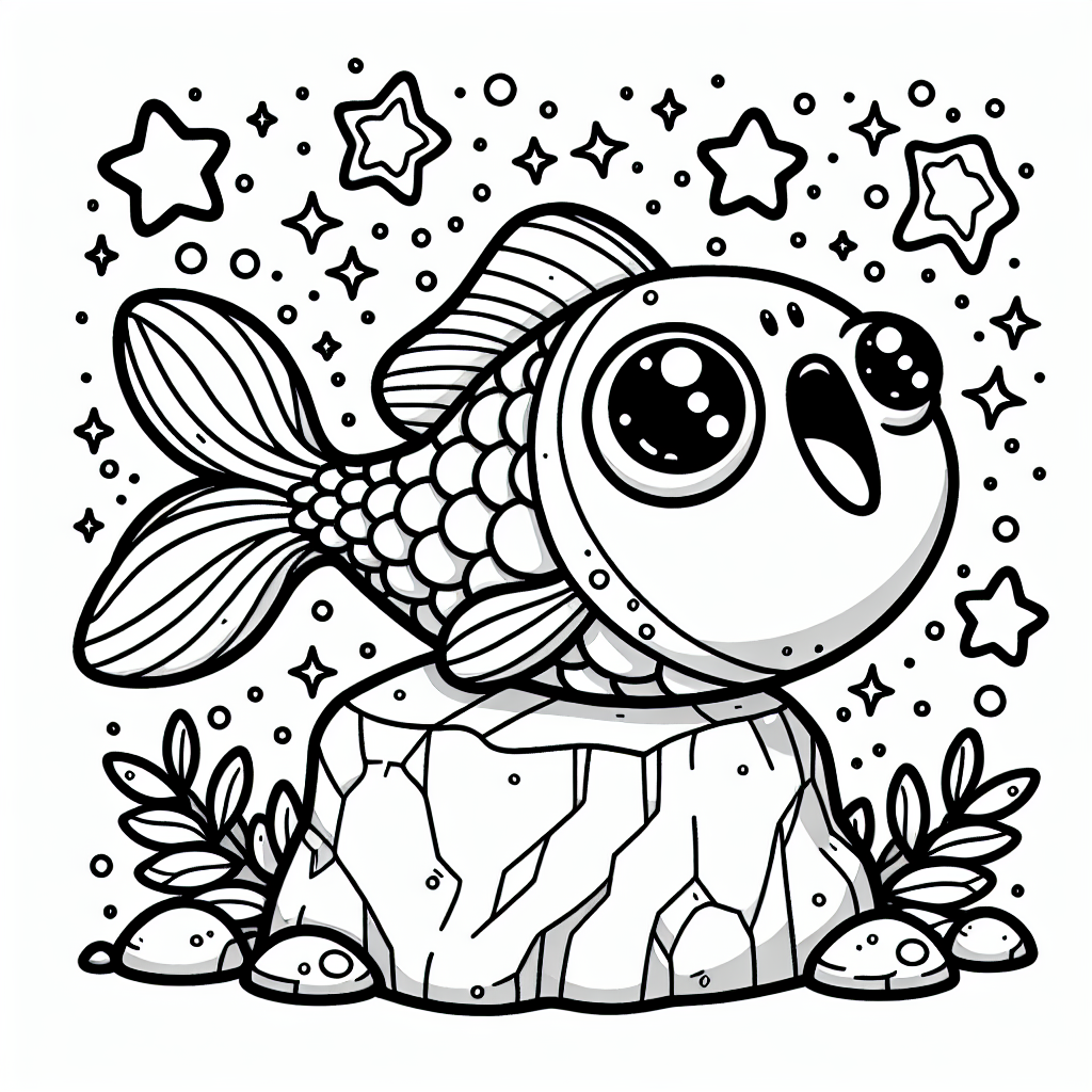 Willkommen in der farbenfrohen Welt der Fantasie! Vor dir siehst du einen Schwimmenden, der voller Aufregung auf einem Felsen sitzt. Um ihn herum funkeln kleine Sternchen wie winzige Glühwürmchen am Nachthimmel. Kannst du dir vorstellen, dass dieser Felsen der Startblock für das aufregendste Rennen ist, das jemals im magischen Ozean stattgefunden hat?
Die schwarzen Linien helfen dir, den Schwimmenden mit leuchtenden Farben zum Leben zu erwecken. Vielleicht möchtest du seine Badekappe in einem fröhlichen Gelb anmalen oder ihm eine regenbogenfarbene Taucherbrille geben? Vergiss nicht, das glitzernde Wasser rund um den Felsen in einem strahlenden Blau zu bemalen - wer weiß, vielleicht schwimmt irgendwo eine Meerjungfrau in einer der Bahnen vorbei?
Und hier ist das „Geheimnis“: Der Schwimmende plant, mit seinem Sprung nicht nur das Rennen zu gewinnen, sondern auch die versteckten Schätze am Meeresgrund zu erkunden! Mit deiner Hilfe können seine Träume in den buntesten Farben erstrahlen. Also, schnapp dir deine Stifte und lass deiner Fantasie freien Lauf!