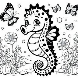 Fröhliches Seepferdchen - Seepferdchen im Park, Sommerabenteuer