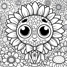 Neugierige Blüte – #Sonnenblumen, #Ausmalbilder, #Lächeln, #Natur, #Spaß