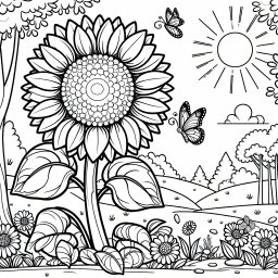 Strahlende Sonnenblume - Sonnenblume, Gelb, Sonne, Frühling, Samen