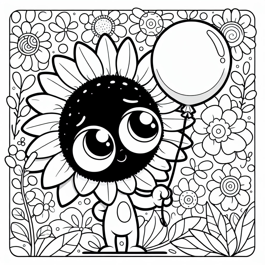 Tauche ein in die wundervolle Welt der Sonnenblumen! Auf diesem Ausmalbild siehst du eine neugierige Sonnenblume, die einen bunten Luftballon zwischen den Blumen betrachtet. Die kräftigen schwarzen Linien helfen dir dabei, die Formen klar und einfach auszumalen, genau so, wie es dir gefällt. Sonnenblumen sind bekannt für ihre leuchtend gelben Blüten, die wie kleine Sonnen auf einem riesigen Feld strahlen. Die Blüte der Sonnenblume folgt der Sonne über den Himmel, von Sonnenaufgang bis Sonnenuntergang. Wusstest du, dass im Inneren der Blüte viele kleine Samen versteckt sind? Diese Samen sind nicht nur lecker, sondern auch eine wichtige Nahrung für Vögel.
Jetzt ist es Zeit, deiner Kreativität freien Lauf zu lassen! Male die Sonnenblume und den Luftballon in deinen Lieblingsfarben aus und stelle dir vor, welches Abenteuer die Sonnenblume auf diesem großen Feld erlebt. Wird sie wohl noch mehr bunte Luftballons sehen?
Mini-Quiz:
1. Welche Farbe haben die meisten Sonnenblumen?
2. Was folgt die Blüte der Sonnenblume den ganzen Tag über?
3. Was versteckt sich im Inneren der Sonnenblumenblüte?