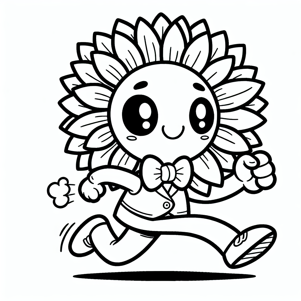 Flitzende Blume - Tags: Sonnenblume, Malen, Kreativität, Sommer, Farbenfroh
