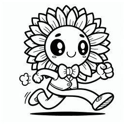 Flitzende Blume - Tags: Sonnenblume, Malen, Kreativität, Sommer, Farbenfroh