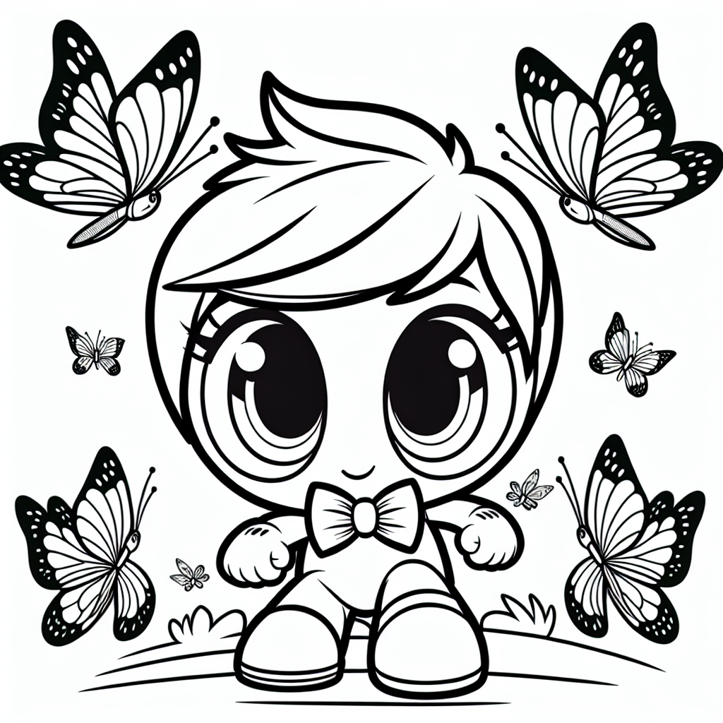 Sportlicher Sommerhüpfer - Sportfigur, Ausmalbild, Schmetterlinge, Sommermorgen, Farbenfroh