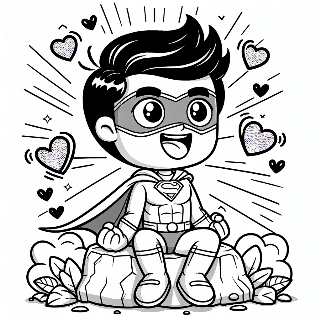 Aufgeregter Herode - Tags: #Superhelden #Kreativität #Ausmalspaß #Kinderphantasie #Abenteuer