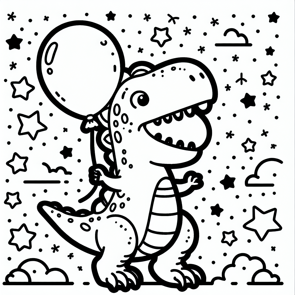 Tauche ein in die faszinierende Welt der Dinosaurier mit unserem lustigen T-Rex-Ausmalbild! Der Tyrannosaurus Rex, oft als "Schreckenszahn" bezeichnet, war einer der beeindruckendsten Raubsaurier, die je gelebt haben. Mit seinen mächtigen Kiefern und großen Zähnen war der T-Rex ein wahrer Champion unter den Raubsauriern. Obwohl er wegen seiner beeindruckenden Kraft gefürchtet war, hatte er überraschend kurze Arme - das brachte ihm den Spitznamen "Kurzarm" ein! 

Stell dir vor, unser T-Rex freut sich heute besonders, denn er hält einen bunten Ballon und ist von kleinen, funkelnden Sternen umgeben. Die klaren schwarzen Linien auf dem Ausmalbild helfen dir dabei, die Farben nicht zu vermischen. Jetzt bist du an der Reihe: Welche Farben wählst du? Vielleicht einen Regenbogen-T-Rex? Oder einen mit glitzernden Schuppen? Lass deiner Fantasie freien Lauf und bringe unseren T-Rex zum Strahlen!

Dieses Bild ist nicht nur eine tolle Gelegenheit, um kreativ zu werden, sondern gibt dir auch einen kleinen Einblick in das Leben dieser faszinierenden Kreaturen der Urzeit. Viel Spaß beim Ausmalen!

Tags: