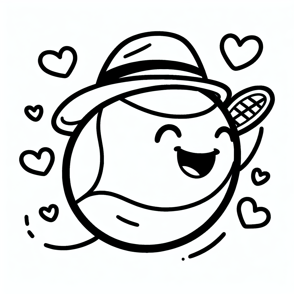 Tauche ein in die aufregende Welt des Tennisspiels mit unserem fröhlichen Bild eines Tennisballs, der eine niedliche Mütze mit Herzen trägt! Dieses Bild lädt dich ein, deiner Fantasie freien Lauf zu lassen und es bunt auszumalen. Die klaren schwarzen Linien helfen dir dabei, die Farben genau dort aufzutragen, wo du möchtest. Vielleicht malst du die Mütze in leuchtendem Rot oder in Regenbogenfarben?
Stell dir vor, der Tennisball ist gerade in einem spannenden Tennis-Match dabei. Er flitzt über das Spielfeld und versucht, den Schläger zu erreichen, während das Netz im Hintergrund darauf wartet, den Aufschlag zu stoppen. Wird unser fröhlicher Tennisball den Sieg erringen?
**Mini-Quiz:**
1. Welche Farbe könnte die Mütze des Tennisballs haben?
2. Was siehst du im Hintergrund des Bildes?
3. Wie nennt man den ersten Schlag beim Tennis?
Nimm deine Lieblingsstifte und bringe das Bild zum Leben. Egal, ob du eher sanfte oder kräftige Farben magst, dieses Bild ist perfekt für kleine Künstler wie dich! Viel Spaß beim Ausmalen!