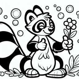 Blumenfreunde Paw - Tags: Tiere, Ausmalen, Wildnis, Kreativität, Spaß