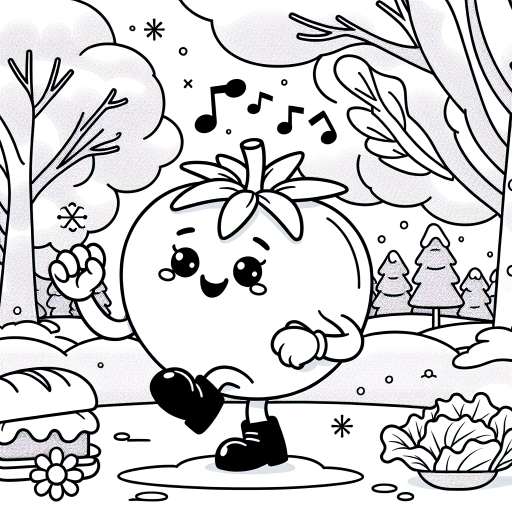 Tomaten-Twist - Winterpark-Tanzgeheimnis, FröhlicheTomatenGeschichte, LebendigeWinterimpressionen