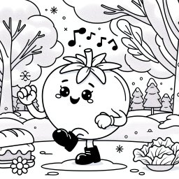 Tomaten-Twist - Winterpark-Tanzgeheimnis, FröhlicheTomatenGeschichte, LebendigeWinterimpressionen