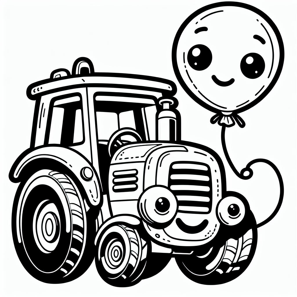 Um das lustige Bulldozer-Bild besonders schön zu gestalten, beginne mit kräftigen und lebendigen Farben, um den Bulldozer selbst hervorzuheben. Du könntest den Bulldozer in einem leuchtenden Gelb oder Orange ausmalen - das sind typische Farben für Baustellenfahrzeuge. Der Luftballon könnte in einem kräftigen Rot oder Pink leuchten, um einen fröhlichen Kontrast zu schaffen.
Kombiniere diese mit einem hellen Blau oder Grün für den Hintergrund, um die Assoziation mit einem klaren Himmel oder einem weiten Feld auf einem Bauernhof zu verstärken. Denke dabei an andere Elemente des Bauernhofs: Male den Anhänger in einem satten Braun oder Grün, um ihn an die Natur anzupassen. Verleihe den Reifen des Bulldozers eine tiefschwarze Farbe für Authentizität und male die Felgen in einem metallischen Silber oder Grau aus.
Das Lenkrad und kleinere Details wie die Lichter oder der Auspuff könnten in einem dunklen Grau oder Schwarz gehalten werden, um dem Bild Tiefe zu verleihen. Füge schließlich fröhliche Akzente hinzu, indem du vielleicht ein paar Schmetterlinge oder Blumen um den Bulldozer herum in kräftigen Farben malst.
