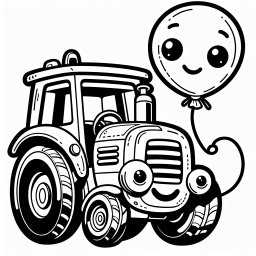 Abenteuer-Bulldozer – Tags: Bulldozer, Bauernhof, Feld, Ausmalbild, Traktor