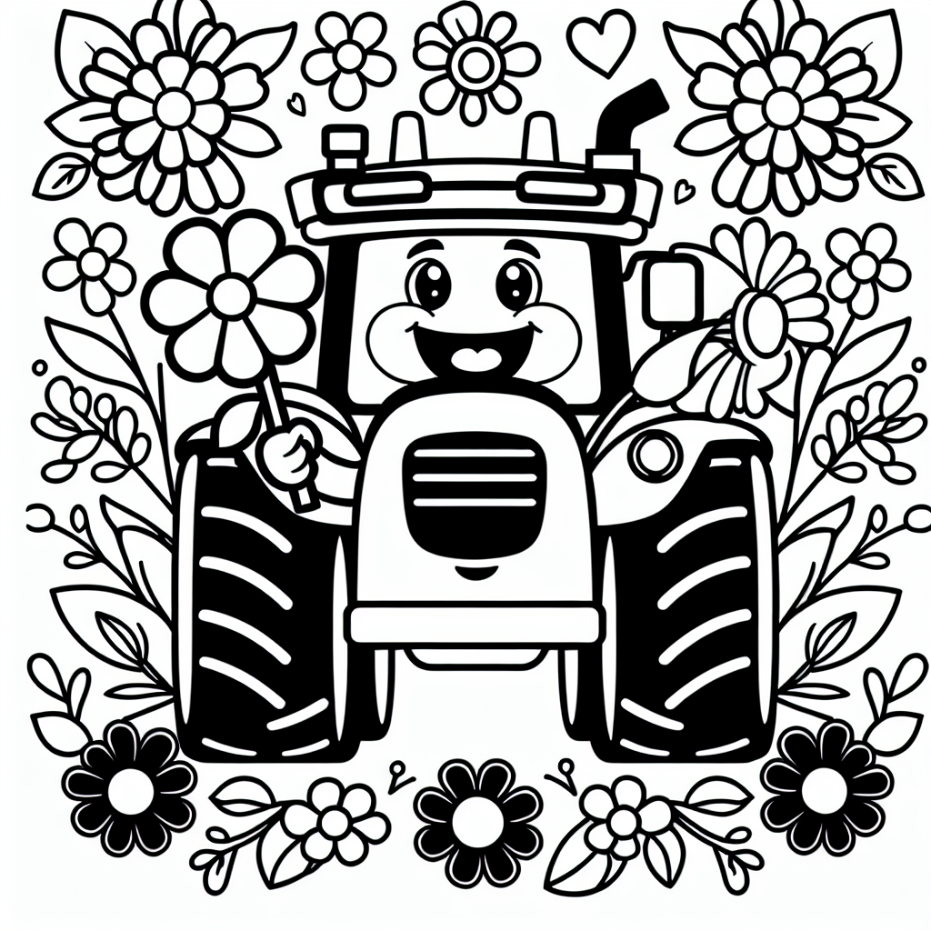 Tauche ein in eine Welt voller Abenteuer mit diesem fröhlichen Traktor-Ausmalbild! Stellen Sie sich vor, dieser Traktor rollt über einen bunten Bauernhof, wo er fröhlich eine leuchtende Blume in seinem Anhänger transportiert. Umgeben von einem Meer aus Blumen lädt dieses Bild kleine Künstler:innen ein, ihrer Fantasie freien Lauf zu lassen.
Die klaren schwarzen Linien und einfachen Formen des Traktors, von den großen Reifen bis zum Lenkrad, machen es zu einem idealen Einstieg für Kinder, die gerade erst beginnen, sich im Ausmalen zu üben. Ermutigen Sie Ihr Kind, verschiedene Farben zu verwenden, um den Traktor und die Blumen zum Leben zu erwecken. Vielleicht möchten sie sogar den Anhänger mit ihren Lieblingsfarben gestalten und das Feld in einem lebendigen Grün darstellen.
Für Eltern ist dies eine wunderbare Gelegenheit, die Kreativität Ihres Kindes zu fördern. Fragen Sie nach der Geschichte hinter ihrem Kunstwerk: Wohin fährt der Traktor? Welche anderen Bauernhoftiere könnten ihm begegnen? Solche Erzählungen können das kreative Denken und die Sprachfähigkeiten Ihres Kindes anregen.
Vergessen Sie nicht, das fertige Kunstwerk stolz in Ihrem Zuhause auszustellen - es ist ein wunderbarer Ausdruck der wachsenden Kreativität Ihres Kindes!