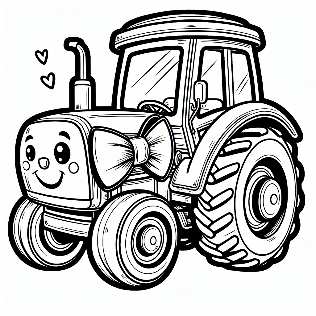 Willkommen auf dem fröhlichen Bauernhof! Heute wartet eine ganz besondere Überraschung auf dich - ein freudiger Traktor mit Fliege, der nur darauf wartet, von dir mit Farbe zum Leben erweckt zu werden. Dieser Traktor ist kein gewöhnlicher Traktor! Mit seinem breiten Grinsen und der schicken Fliege sieht er aus, als würde er sich für einen großen Tag bereit machen. Vielleicht eine Hochzeit auf dem Bauernhof oder ein lustiges Erntefest?
Die dicken schwarzen Linien der Zeichnung machen es dir leicht, innerhalb der Konturen zu bleiben und deiner Kreativität freien Lauf zu lassen. Mal ihm bunte Reifen, ein glänzendes Lenkrad und vielleicht einen Anhänger voller leuchtender Feldfrüchte aus. Was meinst du, in welcher Farbe strahlt dieser Traktor am schönsten?
Jetzt das Rätsel: Was ist groß, fährt über das Feld und trägt heute eine Fliege? Du hast es erraten - unser fröhlicher Traktor! Viel Spaß beim Ausmalen und dem Erschaffen deiner eigenen bunten Bauernhofgeschichte!