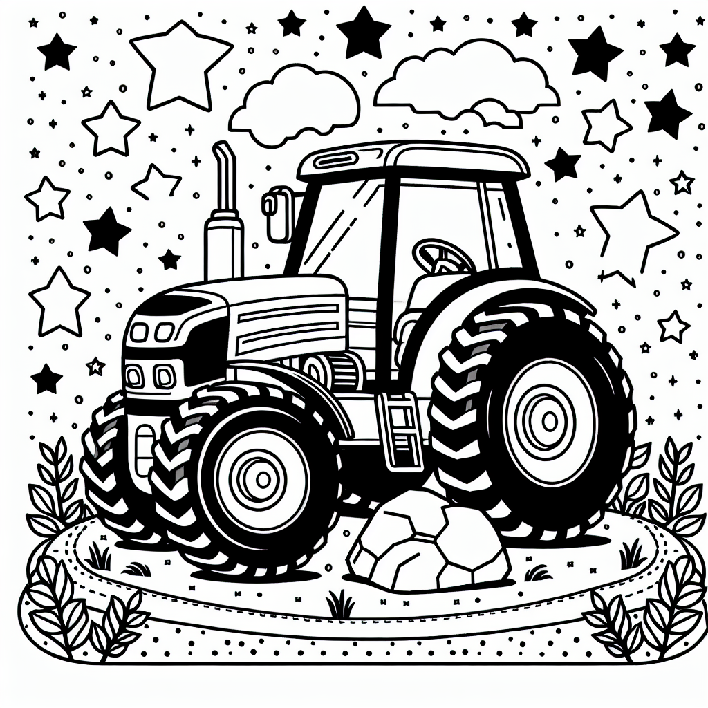 Willkommen in der Welt der fröhlichen Traktoren! Auf diesem bezaubernden Ausmalbild siehst du einen glücklichen Traktor, der auf einem großen, stabilen Felsen sitzt. Umgeben von kleinen leuchtenden Sternen, wartet der Traktor darauf, von dir in leuchtenden Farben ausgemalt zu werden. Ob Grasgrün, Himmelblau oder Sonnengelb - deiner Fantasie sind keine Grenzen gesetzt!
Dieser Traktor könnte direkt von einem Bauernhof kommen, wo er fleißig auf den Feldern arbeitet. Vielleicht hat er gerade einen Anhänger voller Heu abgeladen oder ist dabei, das Land für die nächste Ernte vorzubereiten. Die dicken Reifen und das Lenkrad warten darauf, in deinen Lieblingsfarben zu erstrahlen.
Eltern können die Kreativität ihrer Kinder fördern, indem sie sie dazu ermutigen, verschiedene Farben auszuprobieren und Geschichten rund um den Traktor zu erfinden. Wo könnte er hinfahren? Welche Abenteuer warten auf ihn? Gemeinsames Ausmalen und Geschichtenerzählen kann die Fantasie anregen und die Sprachfähigkeiten verbessern.
Viel Spaß beim Ausmalen und Erfinden neuer, spannender Erlebnisse mit unserem glücklichen Traktor!