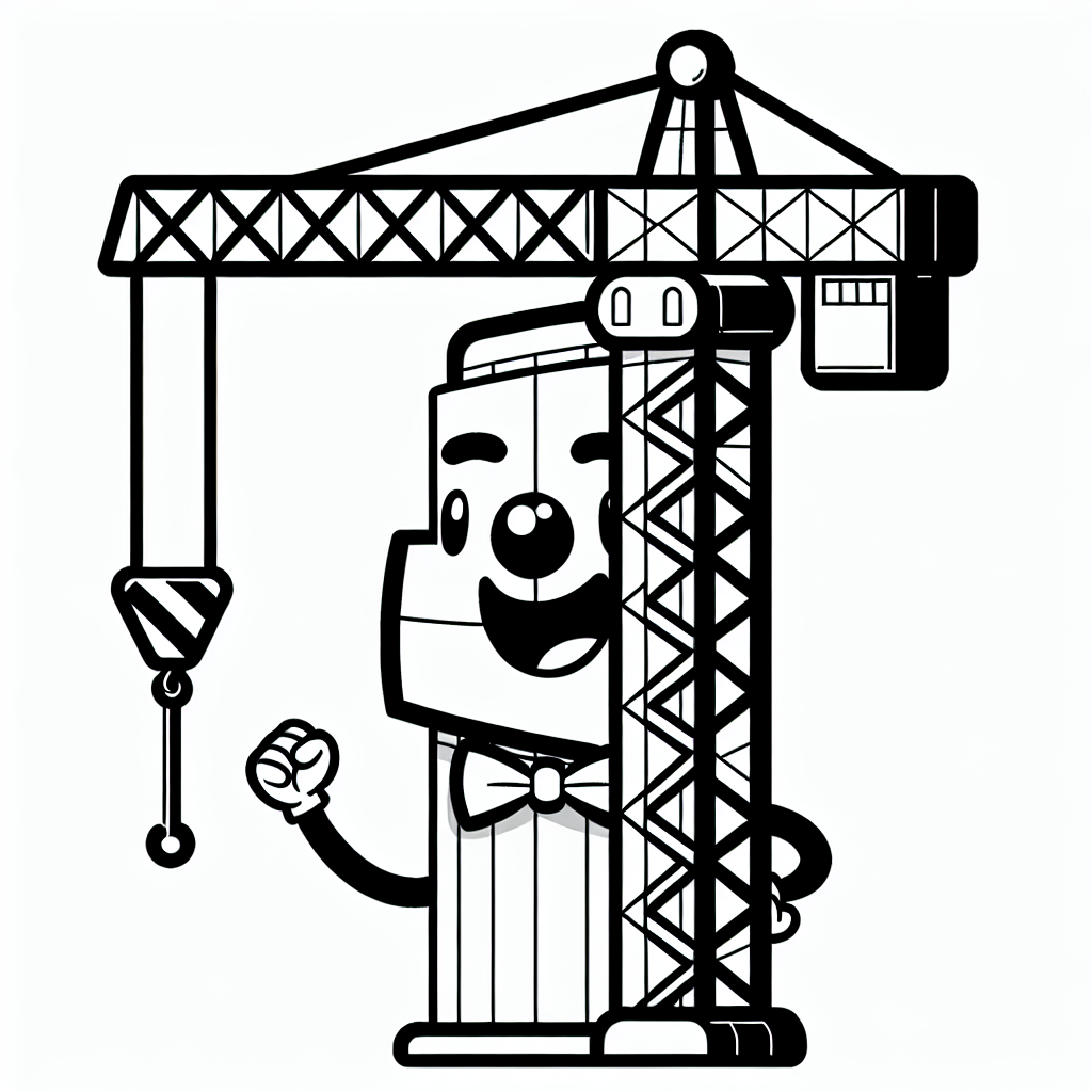 Heute gibt es etwas ganz Besonderes für euch: eine lustige Malvorlage von einem Turmkran mit Fliege im schwarz-weißen Cartoon-Stil! Turmkrane sind riesige Maschinen, die auf Baustellen verwendet werden, um große und schwere Dinge wie Stahlträger oder Betonteile zu heben. Diese Krane können so hoch wie Wolkenkratzer sein und helfen dabei, beeindruckende Gebäude zu bauen!

Wusstest du, dass manche Turmkrane bis zu 60 Meter hoch sind und Lasten von bis zu 20.000 Kilogramm heben können? Das sind fast so viele Kilogramm, wie ein Schulbus wiegt! Diese Krane bestehen aus einem hohen Turm und einem langen Ausleger, der wie ein großer Arm aussieht. Mit einem Gegengewicht am hinteren Ende des Auslegers sorgt der Kran dafür, dass er nicht umkippt.

Jetzt kannst du diesen fantastischen Kran mit deiner Kreativität in allen möglichen Farben gestalten. Vielleicht möchtest du einen Regenbogenkran erschaffen oder einen Kran, der wie dein Lieblingstier aussieht! Lass deiner Fantasie freien Lauf und habe viel Spaß beim Ausmalen!

Tags: