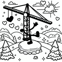 Tanzender Turmkran - Turmkran, Wintermorgen, Tanzender Kran, Hügelrätsel