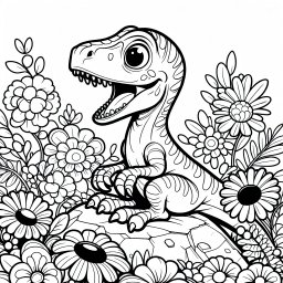 Tanzfreudiger Dino - Tags: Velociraptor, Schnelligkeit, Federkleid, Dinosaurier, Kreativität
