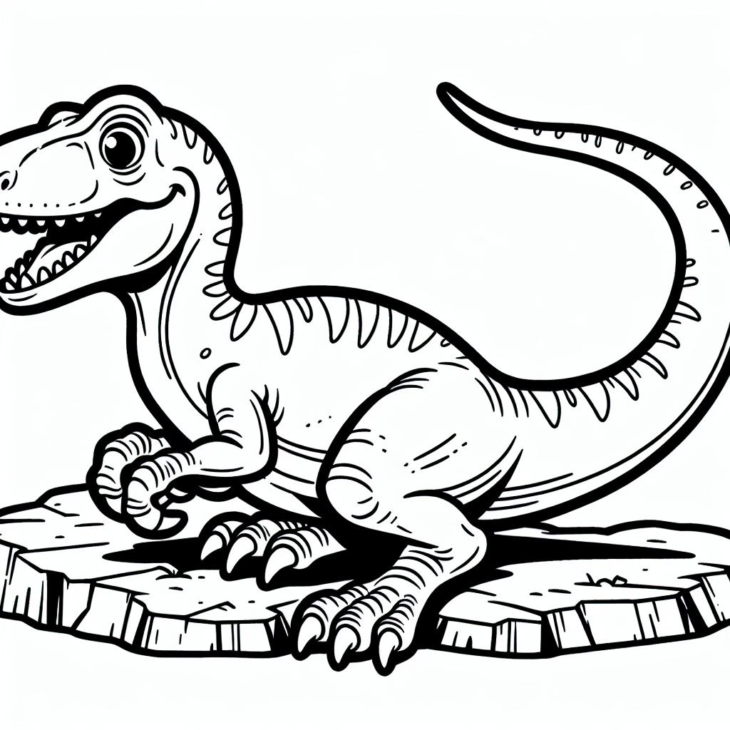 Tauche ein in die faszinierende Welt der Dinosaurier! Auf diesem besonderen Ausmalbild wartet ein freudiger Velociraptor darauf, von dir lebendig gemacht zu werden. Wusstest du, dass Velociraptoren zu den schlauesten Dinos gehörten? Sie lebten vor Millionen von Jahren und waren bekannt für ihre Schnelligkeit und Intelligenz.
Dieses Bild zeigt unseren Velociraptor, der auf einem Felsen sitzt - bereit, mit Farbe zum Leben erweckt zu werden! Obwohl er in Schwarz-Weiß ist, kannst du dir vorstellen, wie schillernd sein Federkleid in bunten Farben ausgesehen haben könnte. Ja, richtig gehört: Viele Forscher glauben, dass Velociraptoren Federn hatten! Das macht sie zu noch faszinierenderen Kreaturen.
Velociraptoren jagten oft in Gruppen, was ihnen half, cleverer und erfolgreicher zu sein. Vielleicht kannst du dir vorstellen, wie sie zusammenarbeiteten, um ihre Beute zu fangen. Mit deinen Buntstiften kannst du diesen schlauen Dinosaurier ganz individuell gestalten. Welche Farben wählst du für sein Federkleid? Lass deiner Kreativität freien Lauf und mach unseren Velociraptor einzigartig!
Viel Spaß beim Ausmalen und Entdecken der Dinosaurierwelt!