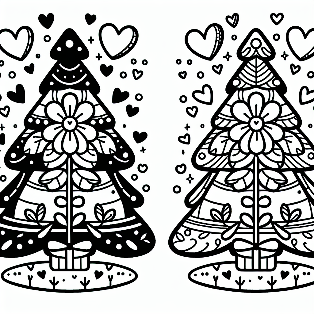 Entdecke die magische Welt des Weihnachtsbaums! In dieser zauberhaften Szene steht ein wunderschöner Tannenbaum, geschmückt mit funkelnden Lichtern und glänzenden Kugeln. Aber dieser besondere Weihnachtsbaum hat ein Geheimnis: Er hält eine zauberhafte Blume direkt in seinen Zweigen. Um ihn herum schweben funkelnde Herzen und bringen noch mehr Magie in die Luft!
Während du das Bild ausmalst, kannst du dir vorstellen, wie der Weihnachtsmann vorbeikommt und ein paar seiner geheimen Geschenke unter den Baum legt. Stell dir vor, wie der leckere Duft von frisch gebackenen Plätzchen durch die Luft zieht, während du deine Lieblingsfarben auswählst, um die Szene zum Leben zu erwecken.
Mini-Quiz:
1. Welche besondere Sache hält der Weihnachtsbaum in seinen Zweigen?
2. Was könnte der Weihnachtsmann unter den Baum legen?
3. Welche Leckerei riechst du, während du ausmalst?
Viel Spaß beim Ausmalen und erlebe die Freude der Weihnachtszeit!