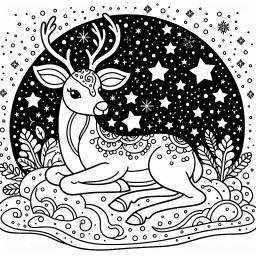Wunschstern-Opa – Tags: Weihnachten, Weihnachtsmann, Sterne, Ausmalbild, Kinder