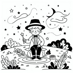 Zauberer auf Stein - Malspaß, Herbstzauber, Kreativität für Kinder