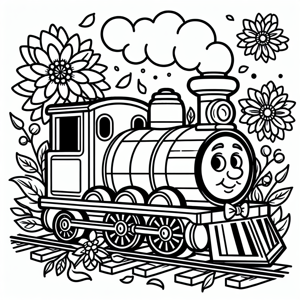Züge sind spannende Fahrzeuge, die auf Schienen fahren. Unsere Malvorlage zeigt einen besonderen Zug mit einer lustigen Fliege, umgeben von bunten Blumen. Kannst du dir vorstellen, wie der Zug leise durch eine blühende Landschaft fährt?
Züge bestehen aus mehreren Teilen. Ganz vorne befindet sich die Lokomotive. Sie zieht die Waggons, in denen die Passagiere sitzen oder Waren transportiert werden. Die Schienen sind wie Straßen für den Zug und helfen ihm, sicher zum nächsten Bahnhof zu gelangen. An Bahnhöfen steigen die Menschen ein und aus.
In unserer Ausmalvorlage kannst du die dicken Linien ausmalen, um der Zeichnung Farbe zu verleihen. Vielleicht wird dein Zug rot oder blau? Und welche Farben bekommen die Blumen?
Ein weiteres wichtiges Element ist das Signal. Es zeigt dem Zug, wann er fahren oder anhalten muss. Züge sind ein umweltfreundliches Verkehrsmittel und können sehr schnell fahren. Der schnellste Zug der Welt, der Shinkansen in Japan, kann über 300 km/h erreichen!
Viel Spaß beim Ausmalen und Erkunden der Welt der Züge!