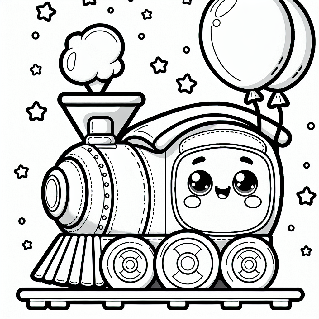 In einem lebhaften Land voller Farben und Lachen lebte ein fröhlicher Zug namens "Bimmelbahn". Eines sonnigen Morgens stand Bimmelbahn am Bahnhof und wartete auf ein spannendes Abenteuer. Die Lokomotive war bunt bemalt und voller Energie, bereit, die Schienen entlang zu rasen. Der Zug war von vielen bunten Waggons gefolgt, jeder mit einem bezaubernden Muster, das seine eigene Geschichte erzählte.
Plötzlich erschien ein riesiger, schimmernder Luftballon über dem Bahnhof und füllte die Luft mit Magie. Bimmelbahn war begeistert und hupte vor Freude, als der Ballon neben ihm herflog. Gemeinsam reisten sie durch das grüne Tal, vorbei an blühenden Feldern und glitzernden Flüssen. Kleine Sterne funkelten am Himmel und winkten ihnen zu, während sie an Signalen vorbeisausten, die ihnen den Weg wiesen.
Bimmelbahn und der Luftballon wurden schnell die besten Freunde und teilten viele Abenteuer. Sie hielten an verschiedenen Bahnhöfen an, um Geschichten mit anderen Zügen auszutauschen, und lachten zusammen über die lustigen Gesichter der Passagiere in den Waggons. Ihre fröhliche Reise brachte Freude in jedes Herz, das sie berührten.