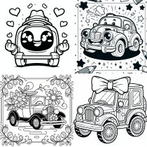 Vorschau für Ausmalheft: Autos